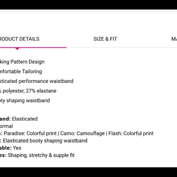 Tropical print athletic leggings - Picture 7 of 8